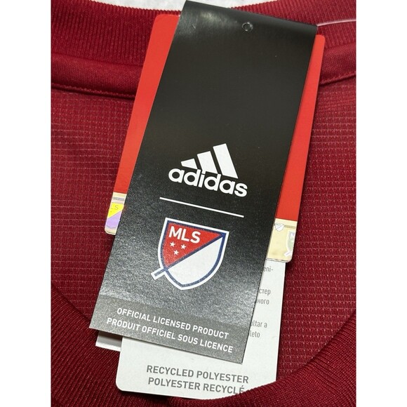 Real Salt Lake MLS Football Soccer Jersey Adidas 2018 Retro Red Authentic NWT - Picture 14 of 15